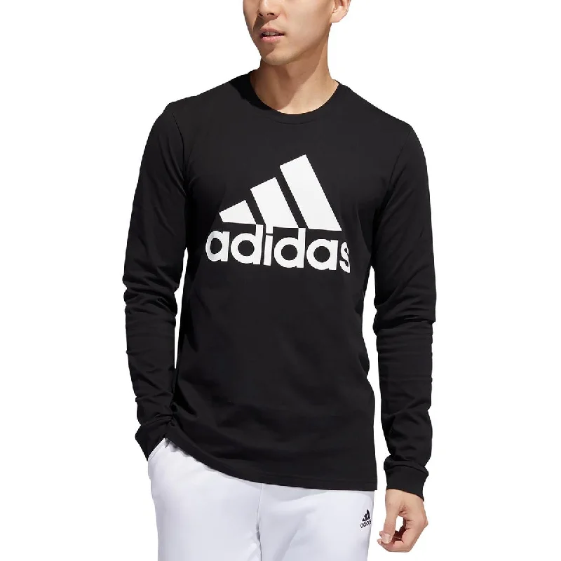 classic sweatshirts for men -Adidas Mens Logo Cotton T-Shirt