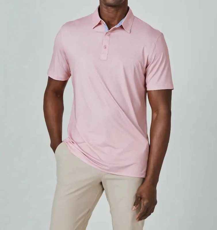 Afton Polo In Dusty Rose