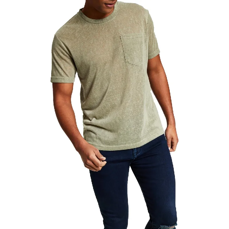 men's heavy-duty hoodies -And Now This Mens Crewneck Slub T-Shirt