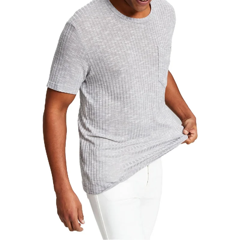 sleek sweatshirts for men -And Now This Mens Ribbed Pocket T-Shirt