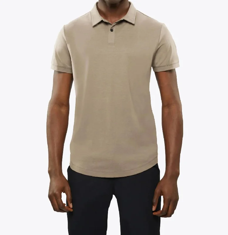 Ao Polo Shirt In Stone