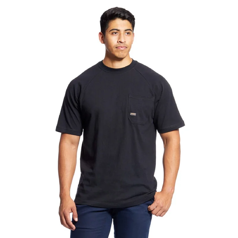 modern hoodies for men -Ariat Men's Rebar CottonStrong T-Shirt_Black