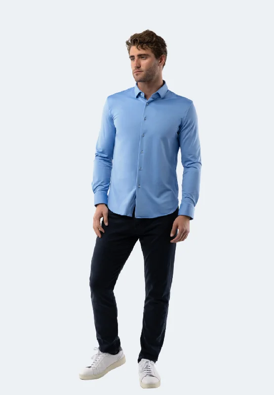 Baby Blue Solid Shirt