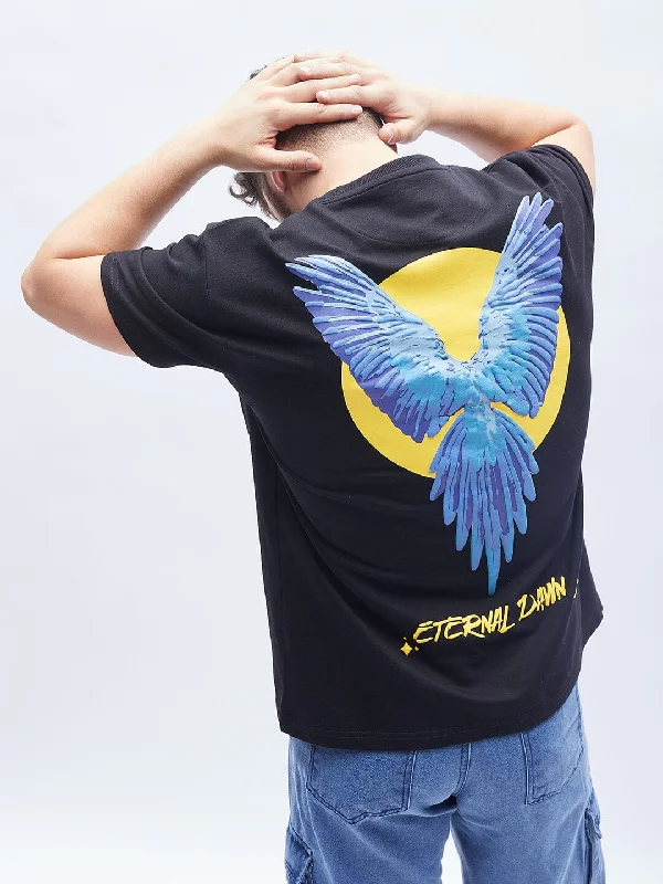 Black Macaw Oversized Tshirt