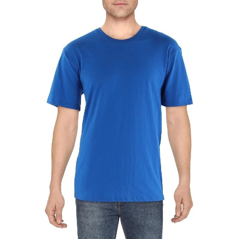 sleek sweatshirts for men -Blue Ice Mens Crewneck Knit T-Shirt