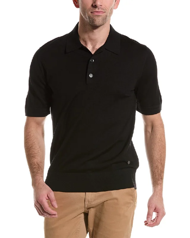 Burberry Wool & Silk-Blend Polo Shirt