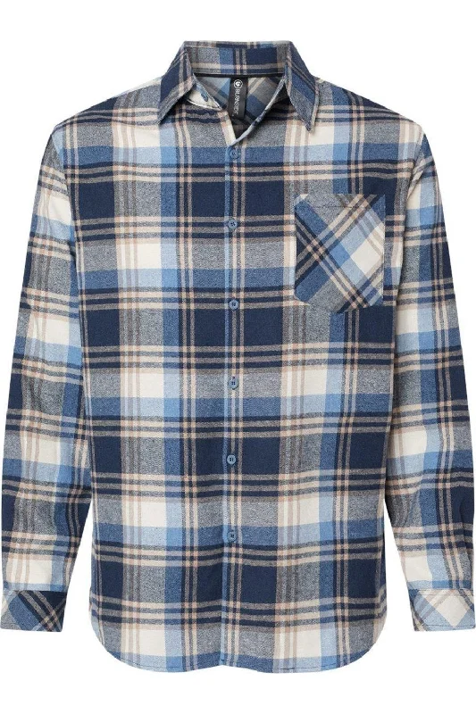 Burnside Open Pocket Long Sleeve Flannel Shirt