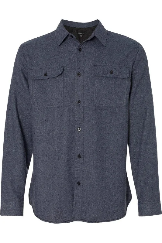 Burnside Solid Long Sleeve Flannel Shirt