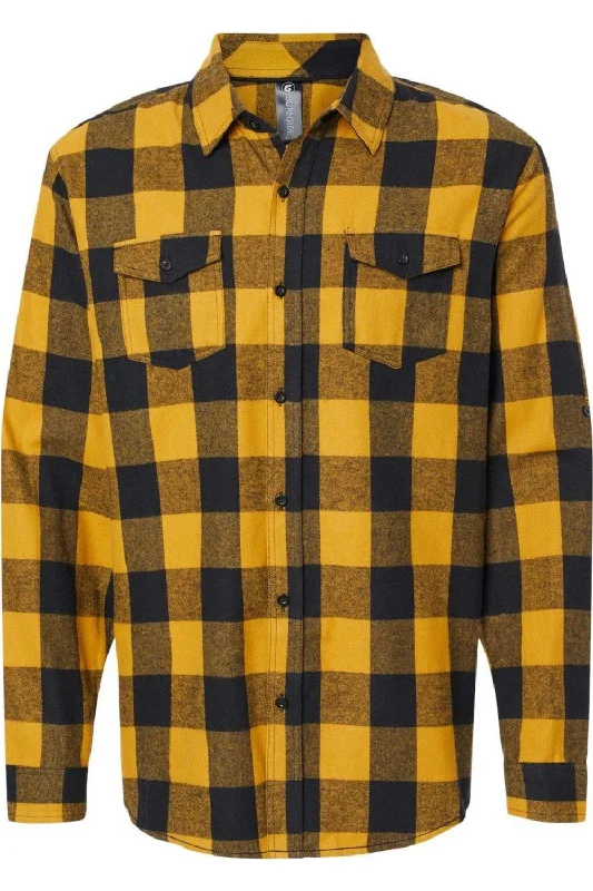 Burnside Yarn-Dyed Long Sleeve Flannel Shirt