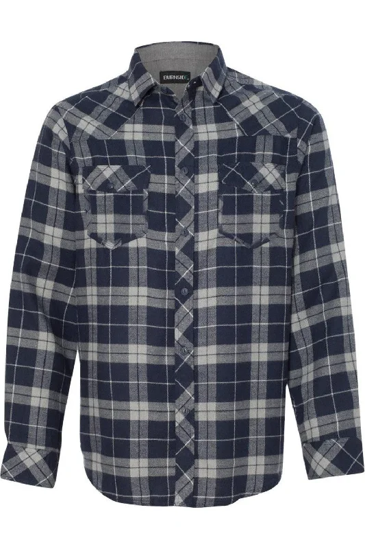 Burnside Yarn-Dyed Long Sleeve Flannel Shirt