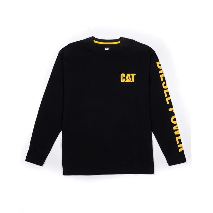 cool sweatshirts for men -CAT Men's Diesel Powered Graphic Long Sleeve T-Shirt