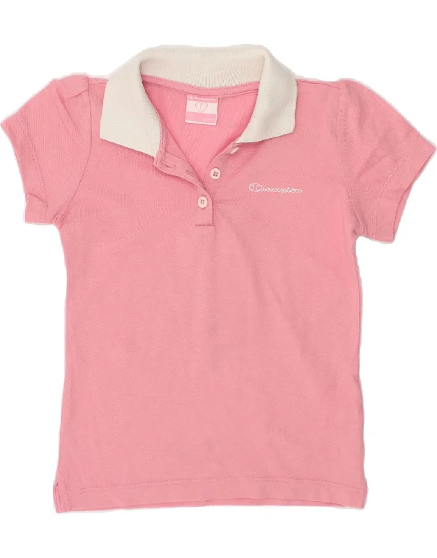 men's sweatshirts for running -CHAMPION Baby Girls Polo Shirt 18-24 Months Pink