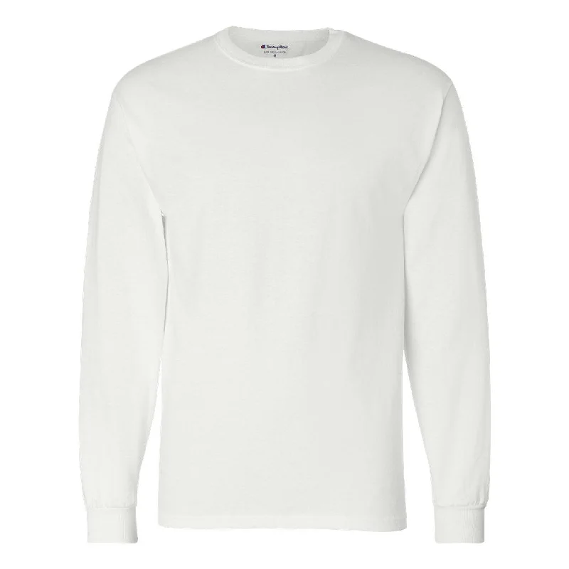 men's casual sweatshirts -Champion Long Sleeve T-Shirt