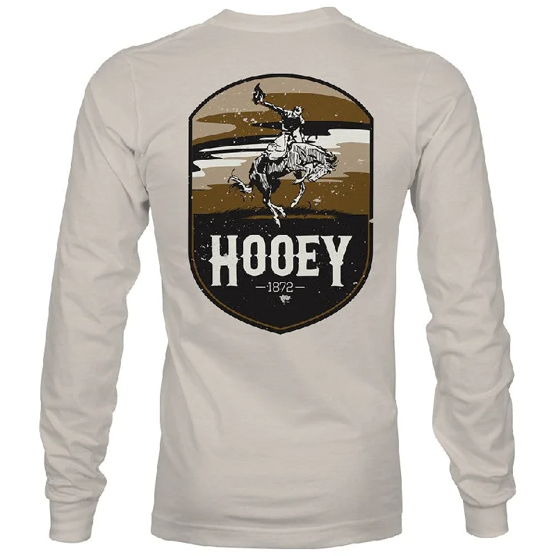 men's trendy hoodies -"Cheyenne" Cream Long Sleeve T-Shirt