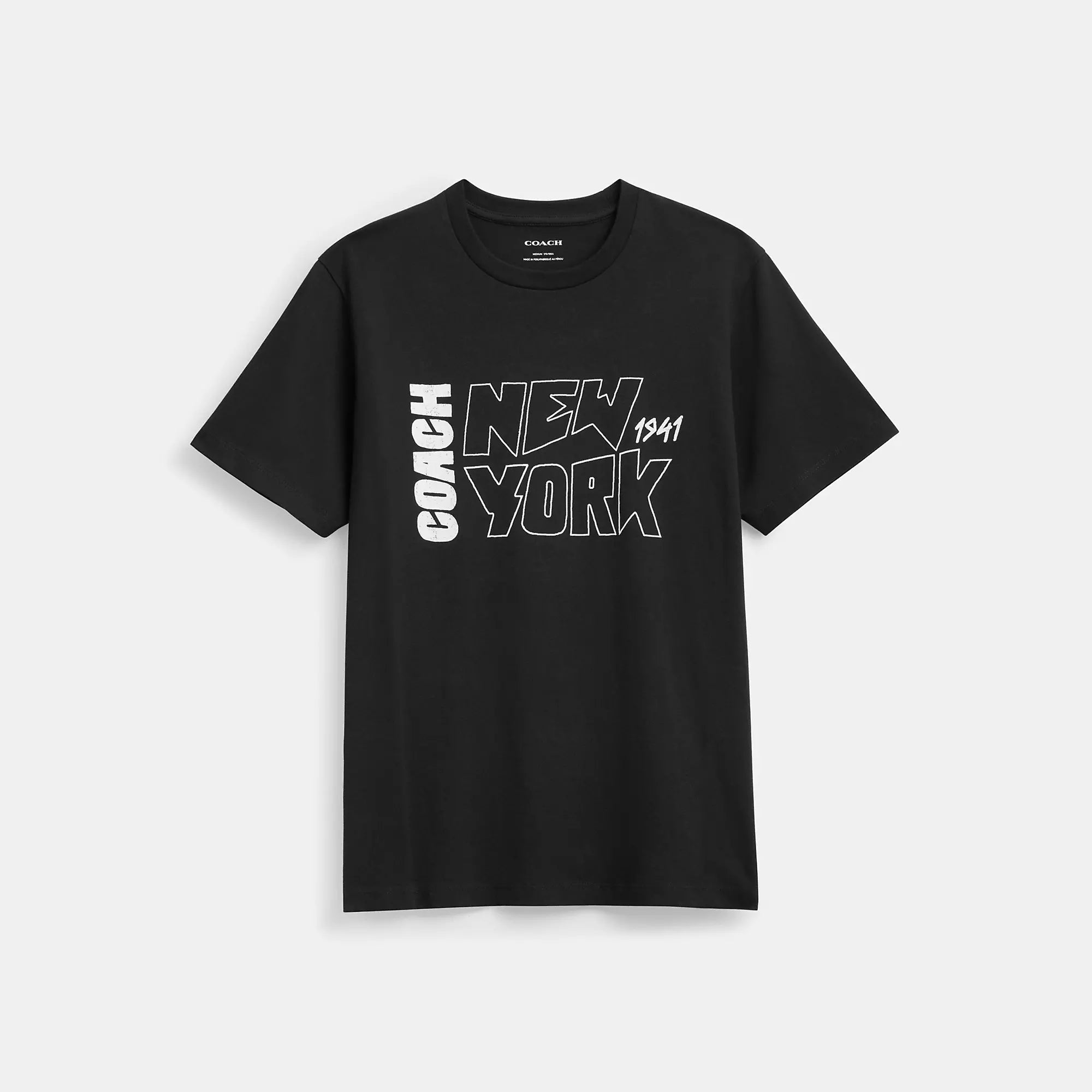 Coach Outlet New York Graphic T Shirt In Organic Cotton