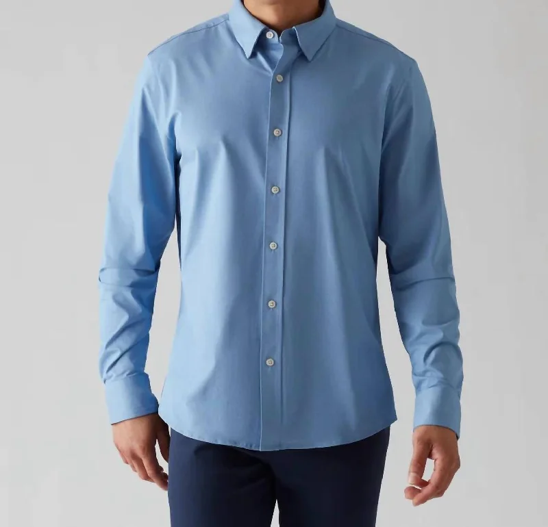 Commuter Midweight Pro Shirt- Slim Fit In Blue