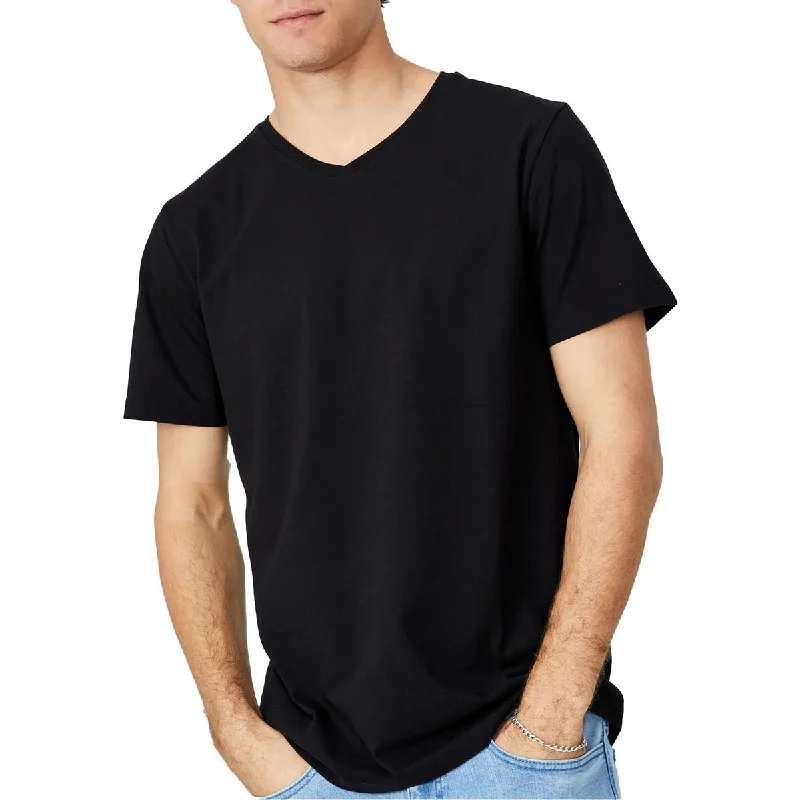 fleece hoodies for men -Cotton On Mens Cotton V Neck T-Shirt