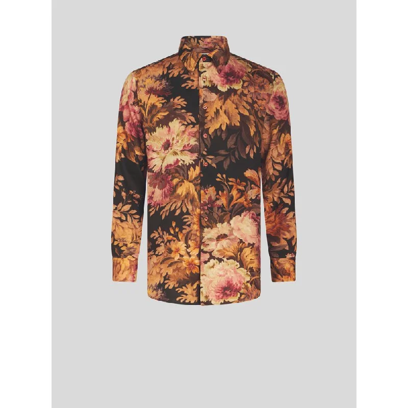 COTTON SHIRT WITH FLORAL PRINT