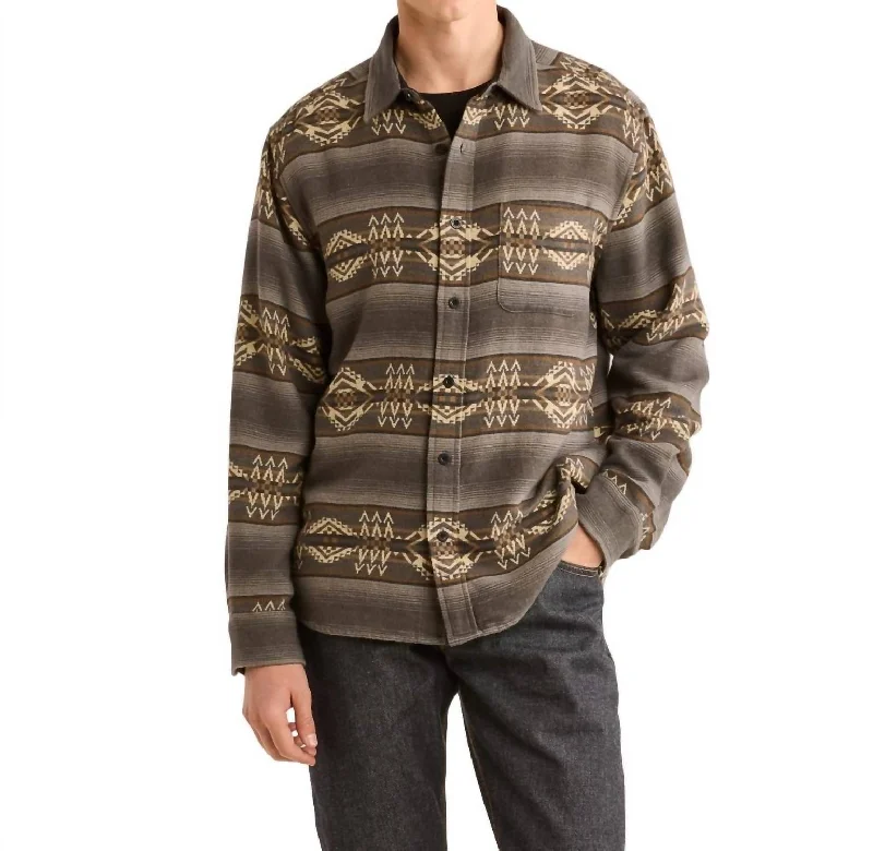 Doublesoft Beacon Rock Marshall Shirt In Charcoal Multi