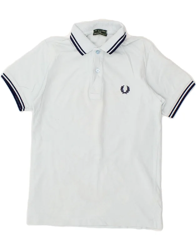 black hoodies for men -FRED PERRY Boys Polo Shirt 9-10 Years Blue Cotton