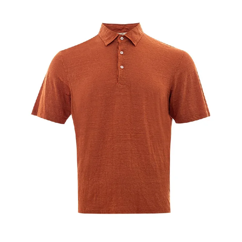 Gran Sasso Elegant Linen Polo Shirt in Sophisticated Men's