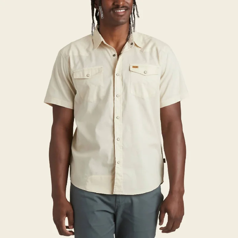 H Bar B Snapshirt In Riverbed Oxford