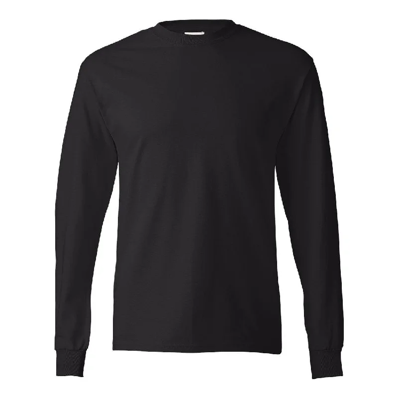 premium hoodies for men -Hanes Authentic Long Sleeve T-Shirt