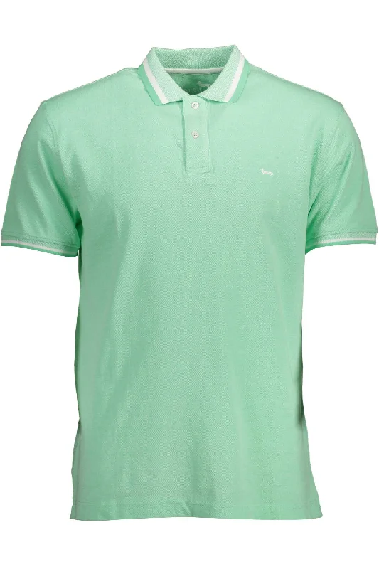 Harmont & Blaine Elegant  Cotton Polo with Contrasting Men's Accents