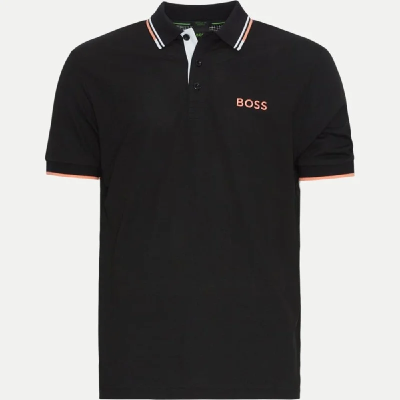 Hugo Boss Men's Paddy Pro Stretch Pique Polo Shirt, Black