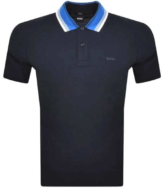 Hugo Boss Phillipson Slim Fit Pique Cotton Polo Shirt 118 404-Dark Blue