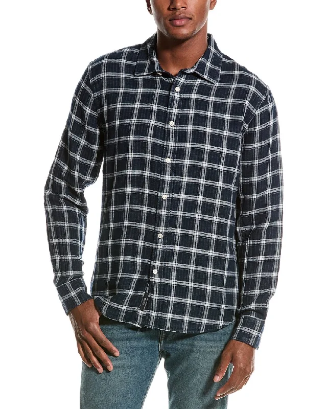 JOE’S Jeans Oliver Point Collar Linen-Blend Shirt