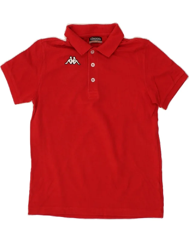 men's crewneck hoodies -KAPPA Boys Polo Shirt 11-12 Years Red