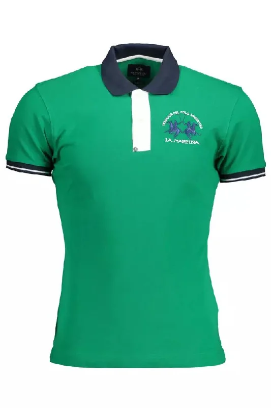 La Martina Slim-Fit Embroide Polo in Men's