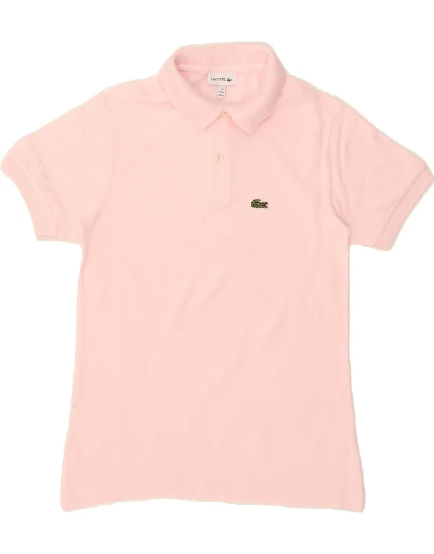 stylish hoodies for men -LACOSTE Girls Polo Shirt 9-10 Years Pink