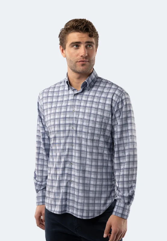 Light Grey Plaid Shirt