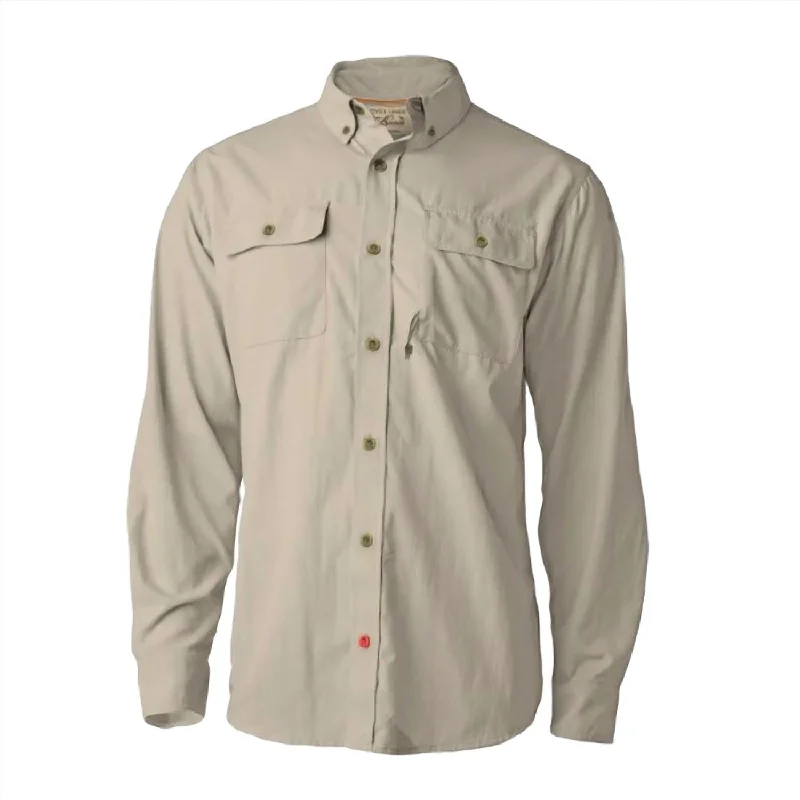 Men's 3-Season Ultralight Long Sleeve Shirt In Wheat