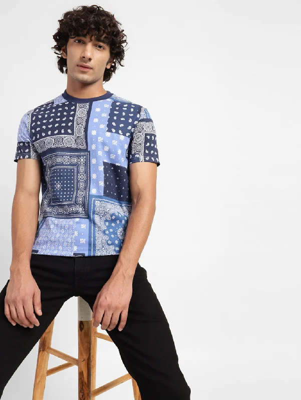 Men's Ethnic Motifs Slim Fit T-shirt