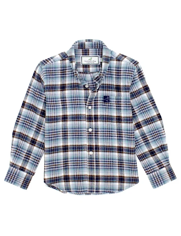 Men's Classic Flannel Shirt In Forest