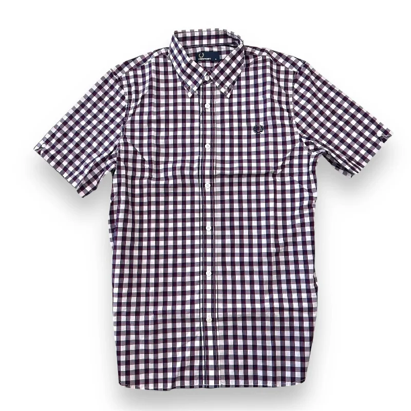 Men's Pastel Gingham Shirt In Brighton Blue