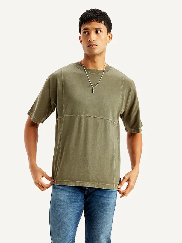 Men's Solid Oversized T-shirt