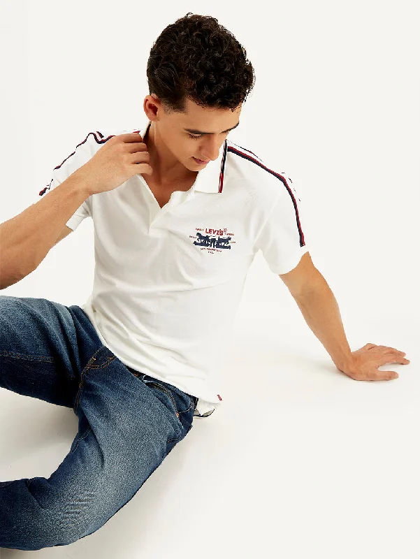 Men's Solid Slim Fit Polo T-shirt