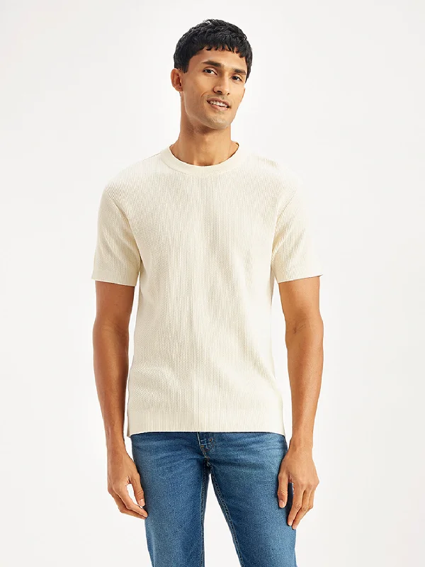 Men's Textured Slim Fit T-Shirt