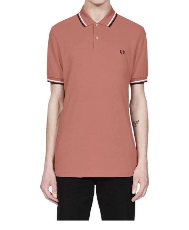 Men's Twin Tipped Polo Shirt In Burlwood