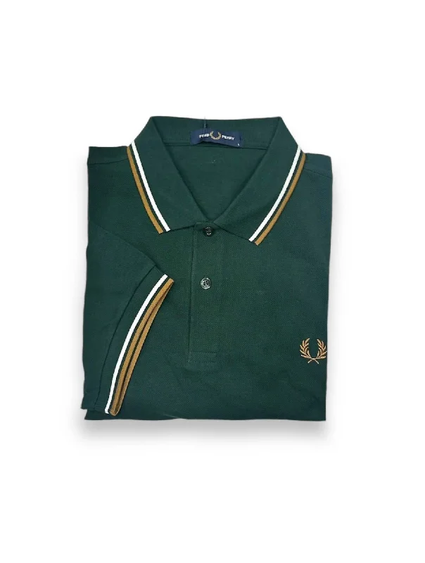 Men's Twin Tipped Polo Shirt In Evergreen