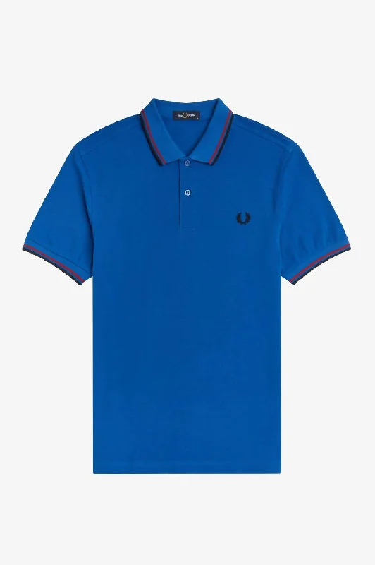 Men's Twin Tipped Polo Shirt In Royal Blue