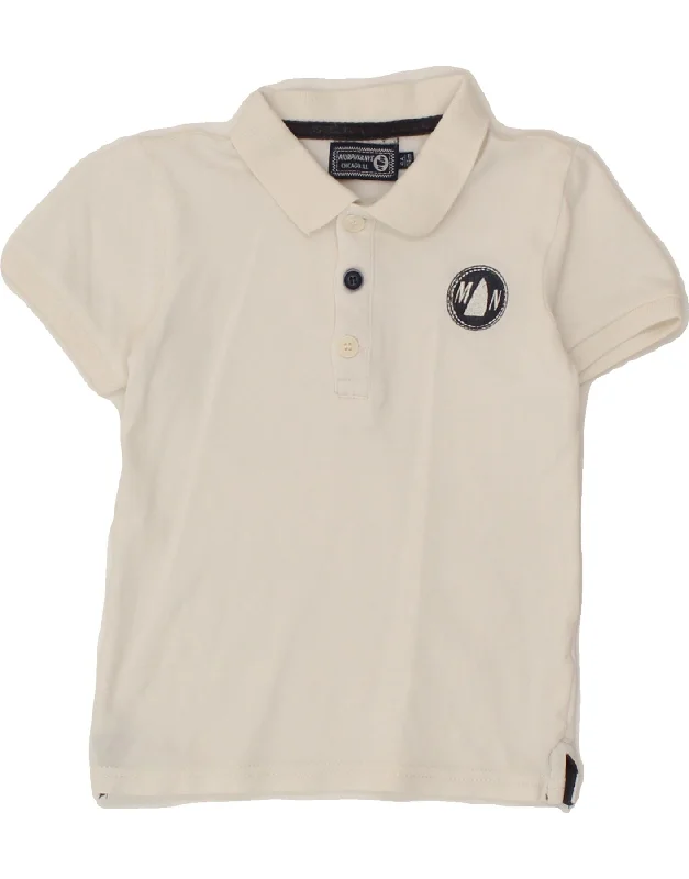 men's soft sweatshirts -MURPHY & NYE Boys Graphic Polo Shirt 3-4 Years White