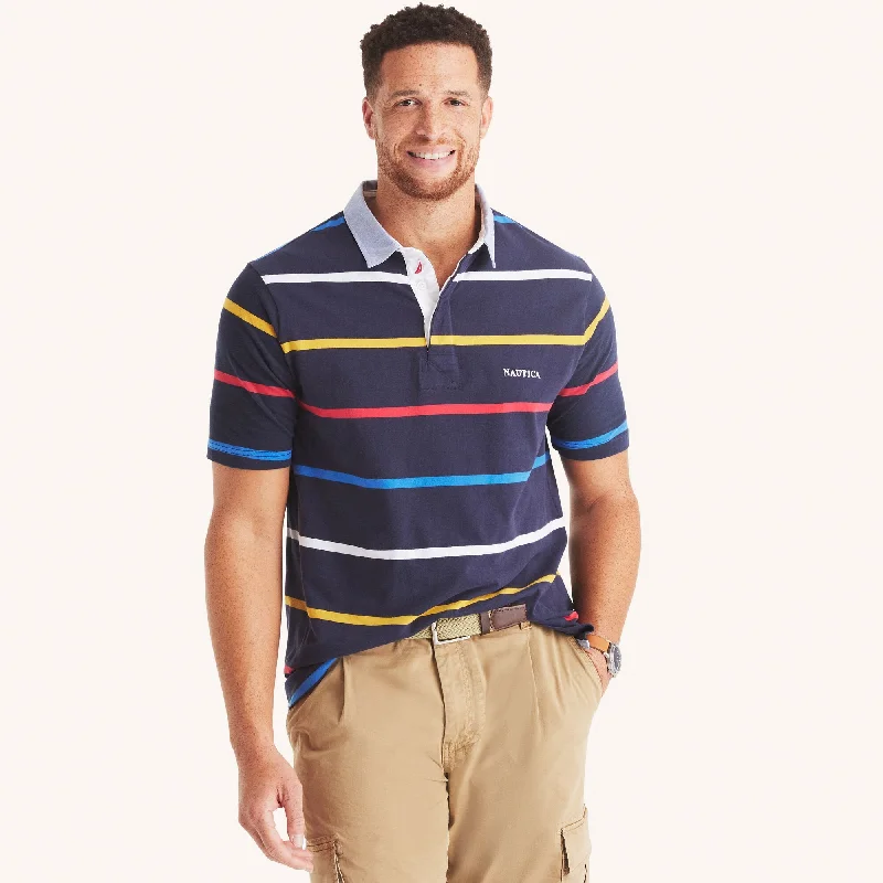 Nautica Mens Big & Tall Classic Fit Rugby Polo