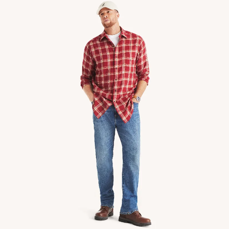 Nautica Mens Big & Tall Plaid Shirt