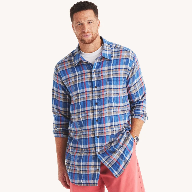 Nautica Mens Big & Tall Plaid Shirt