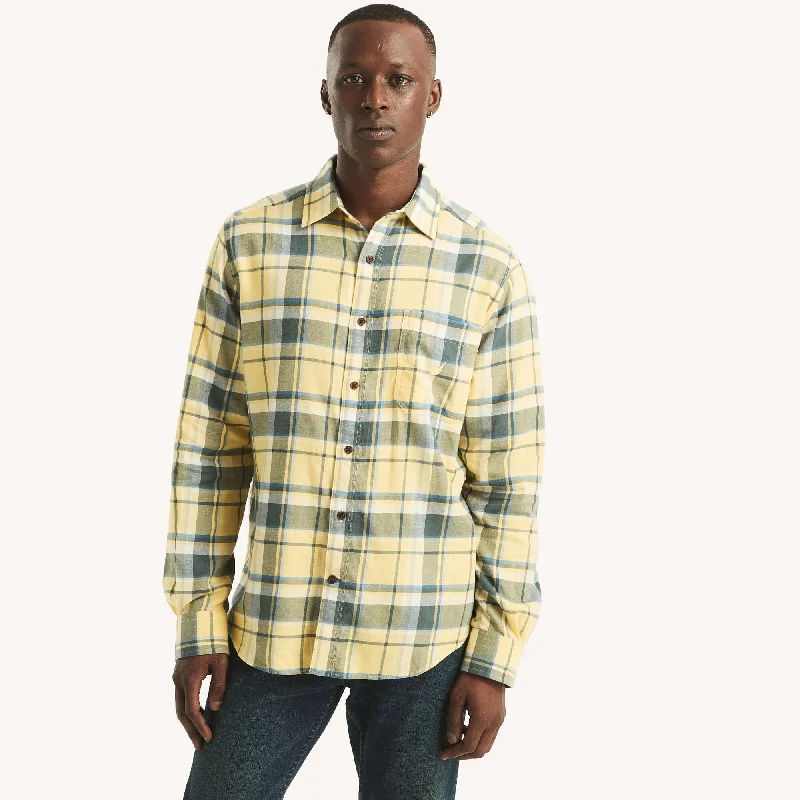 embroidered hoodies for men -Nautica Mens Plaid Shirt